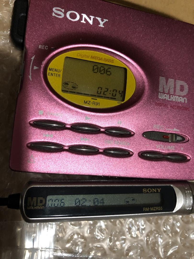 SONY MZ-R91 MDウォークマン　美品　動作良好♬　再生・録音できます