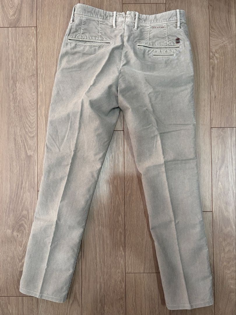 秋冬 INCOTEX SLACKS コットンパンツ 30 カーキベージュ