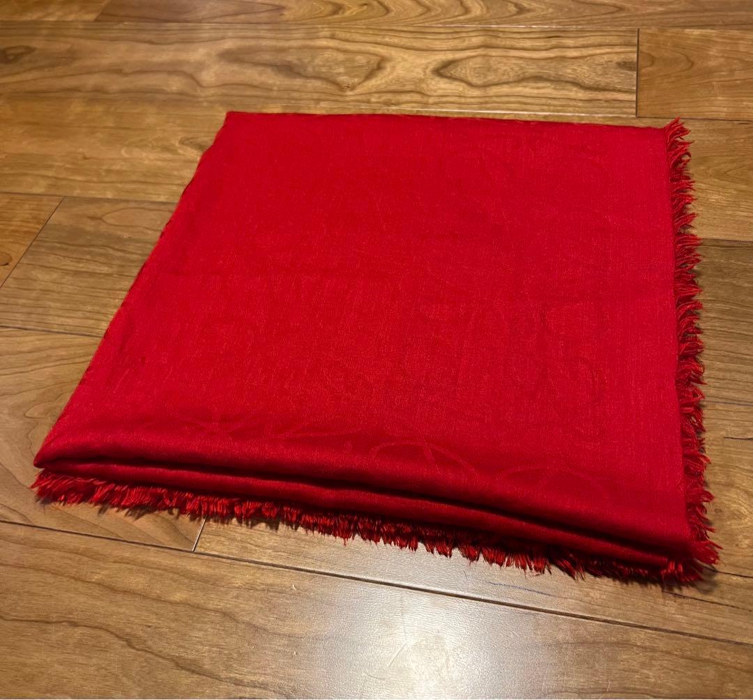 LOEWE(ロエベ) レディース ストール ショール アナグラム柄 レッド