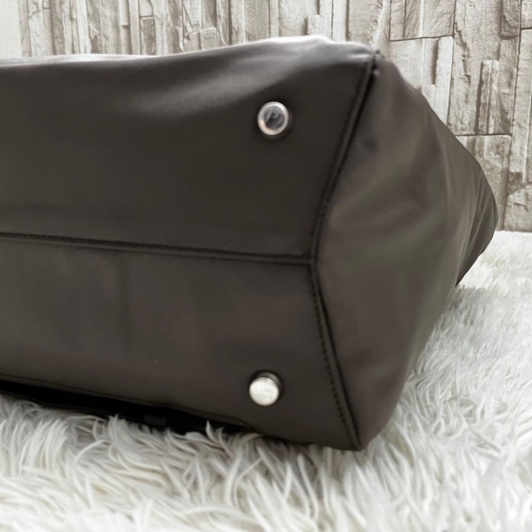 極美品　TUMI VOYAGEUR ビジネス・トート　ナイロン　ココアブラウン