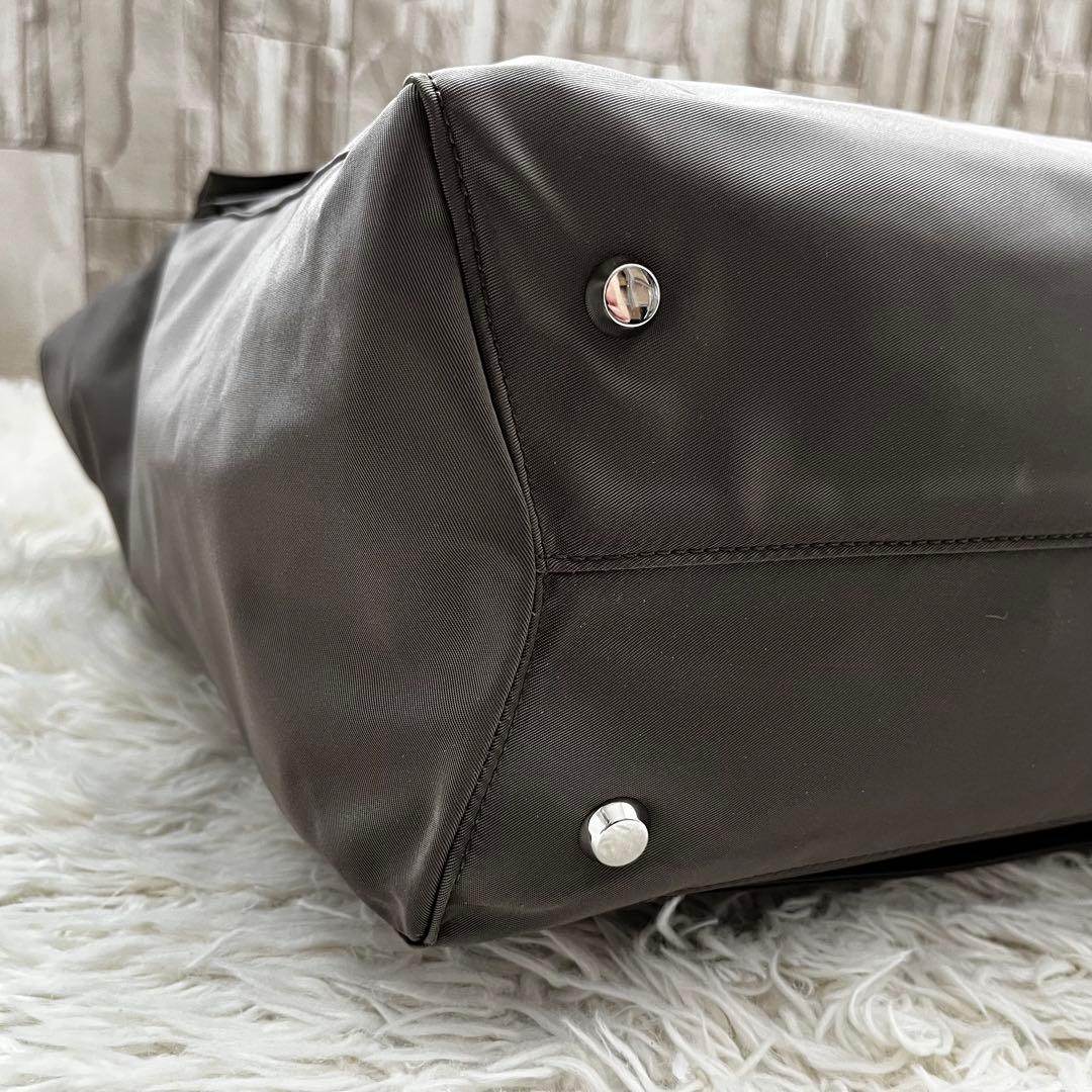 極美品　TUMI VOYAGEUR ビジネス・トート　ナイロン　ココアブラウン