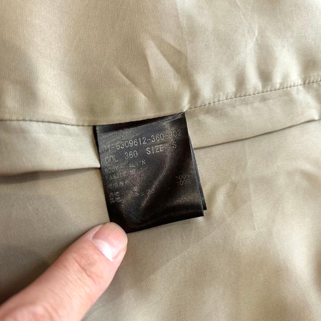 Theoryセオリー ノーカラー ロングコート ウール ベージュ S