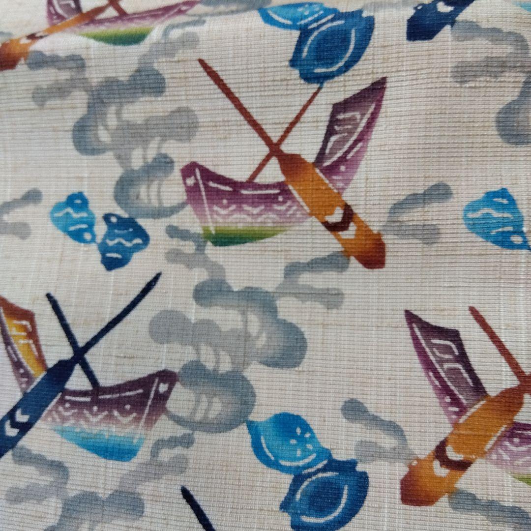 まっくのさくらです。名古屋帯　城間栄順　琉球紅型　証紙あり　落款あり