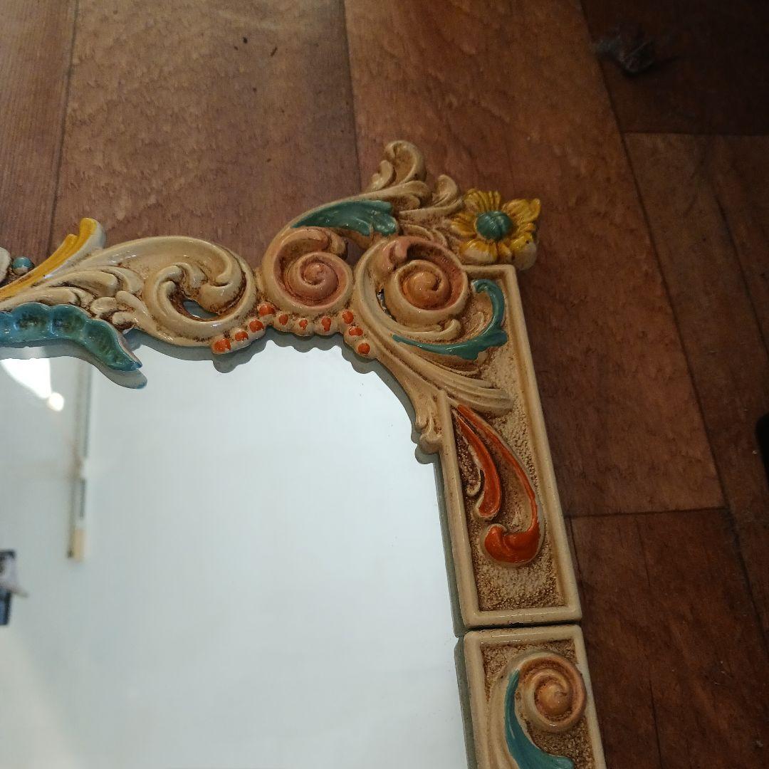 ウォールミラー　イタリア製　アンティーク