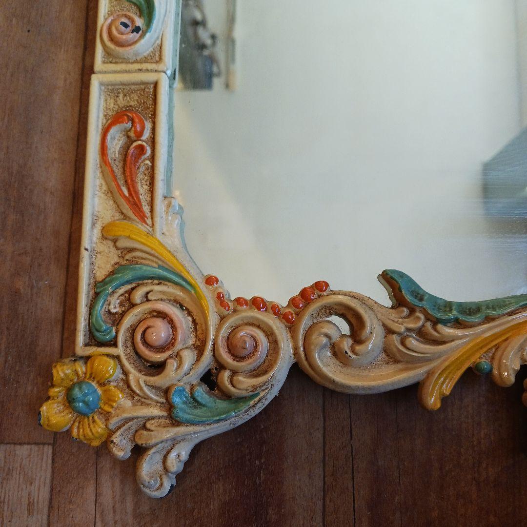 ウォールミラー　イタリア製　アンティーク