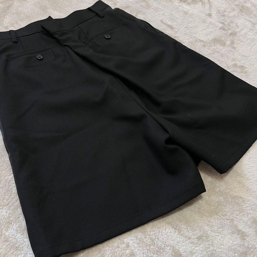 美品　ジュンヤワタナベ サテン　ギャバジン　切替　アシメ　ショートパンツ