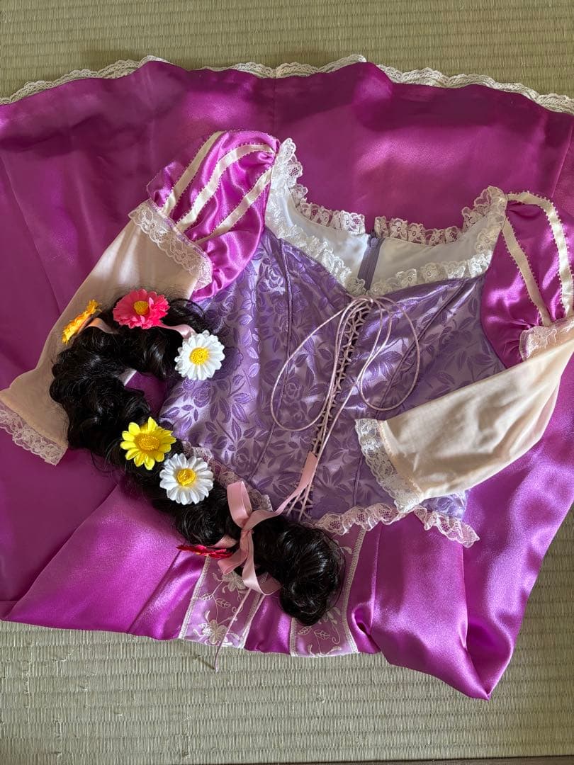 Disneyラプンツェルドレス 紫 140cm