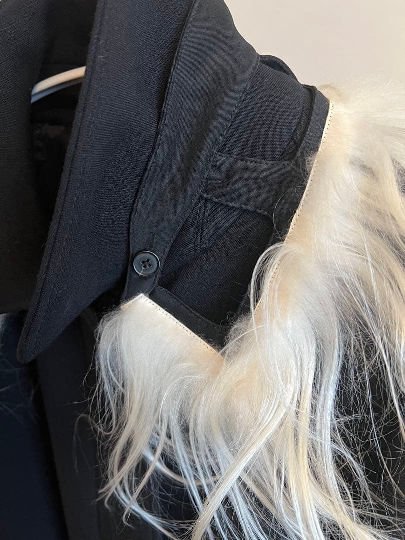 ジャケット・アウター Maison Margiela Black Wool Coat size 36