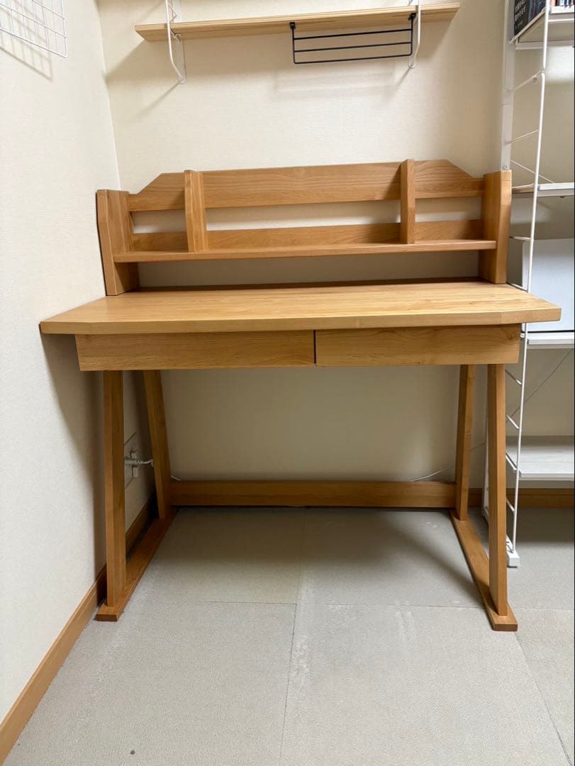 【フジ】アクタス　学習机 ＋シェルフ　引き出し付き