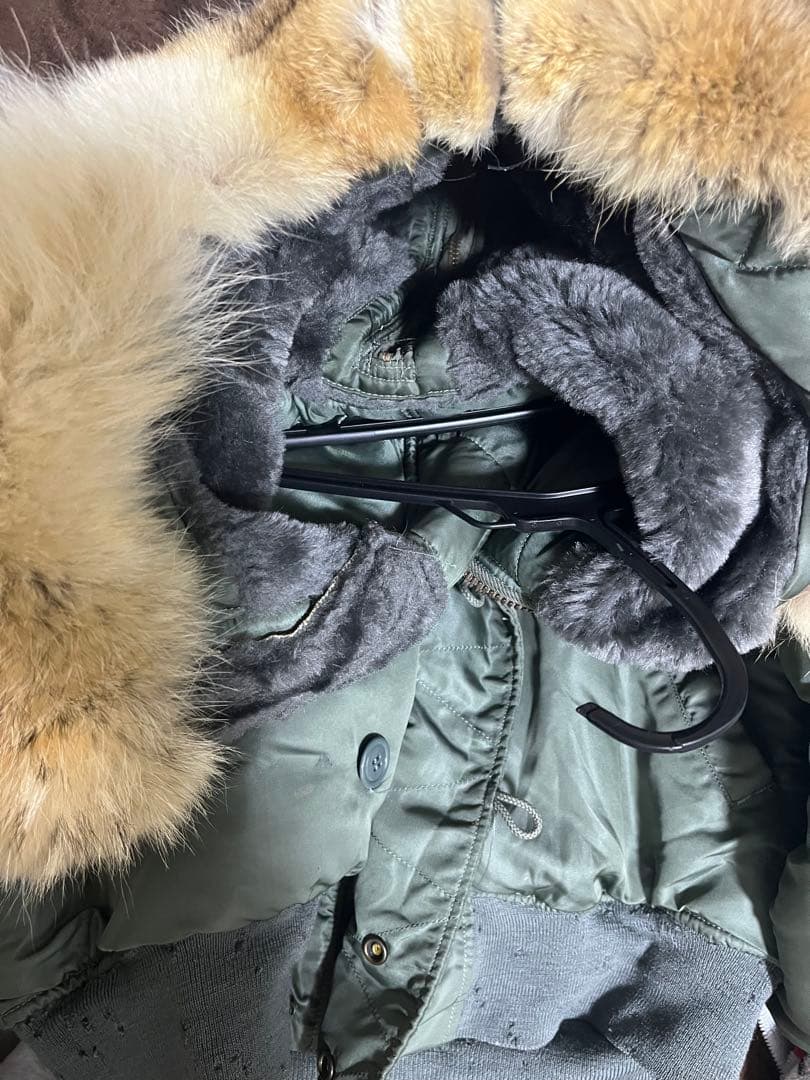 60s N2B 米軍実物 Vintage 白タグ コヨーテファー デッドストック