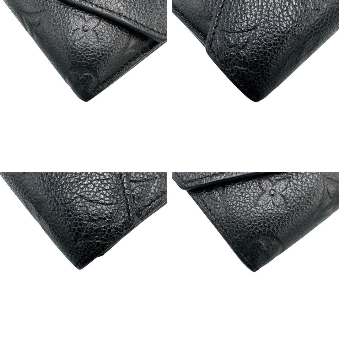 【なな】ルイヴィトン アンプラント ポルトフォイユ ゾエ 黒 本革