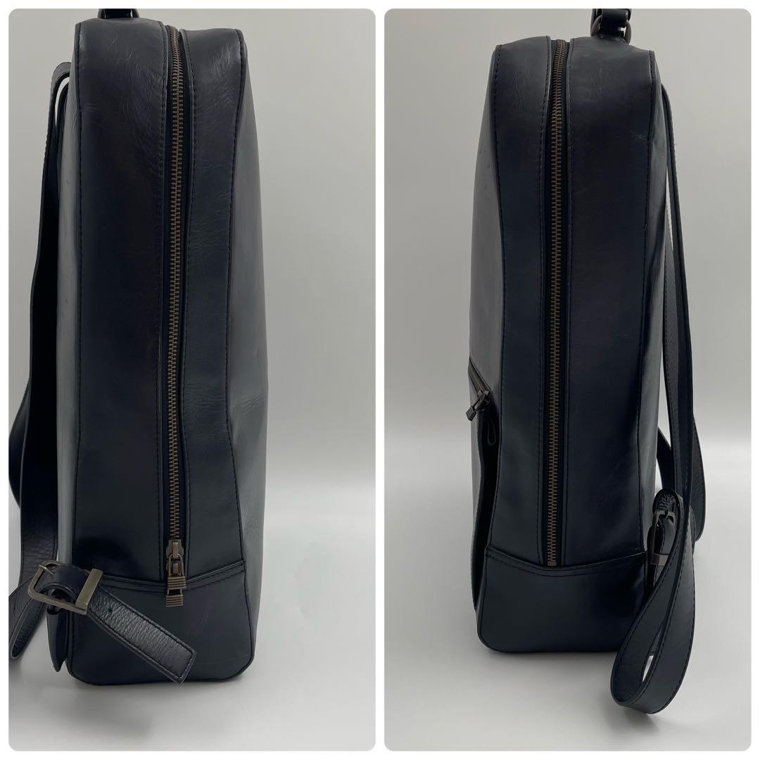 【✨美品】 マザーハウス リュック アンティーク A4 PC収納可 レザー 黒