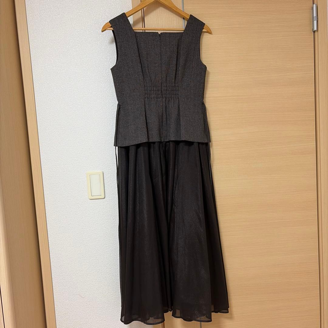 美品 JUSGLITTY ドッキングジャンスカワンピース