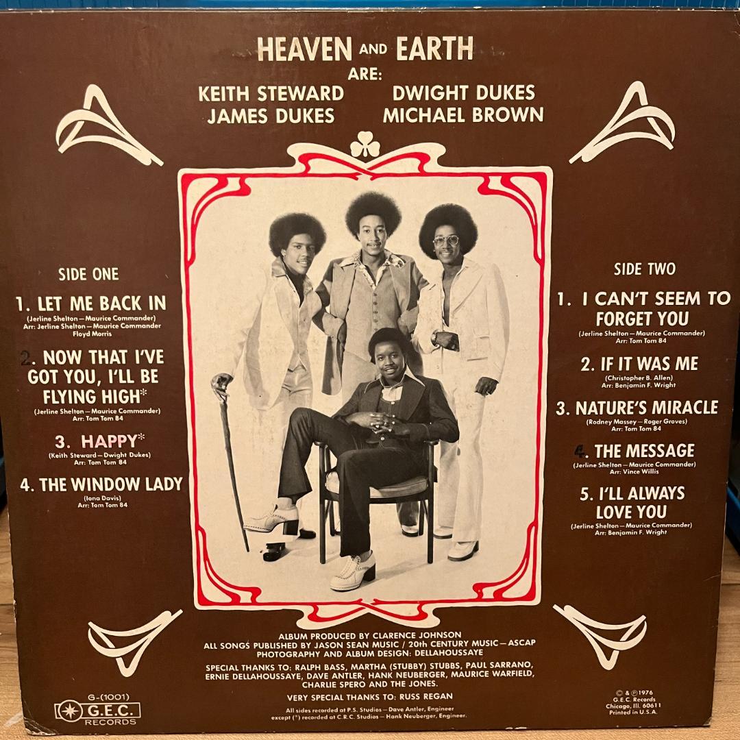 洋楽 Heaven and Earth I Can't Seem to Forget