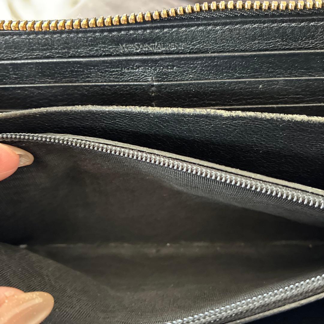 Yves saint Laurent イヴサンローラン ラウンドファスナー長財布