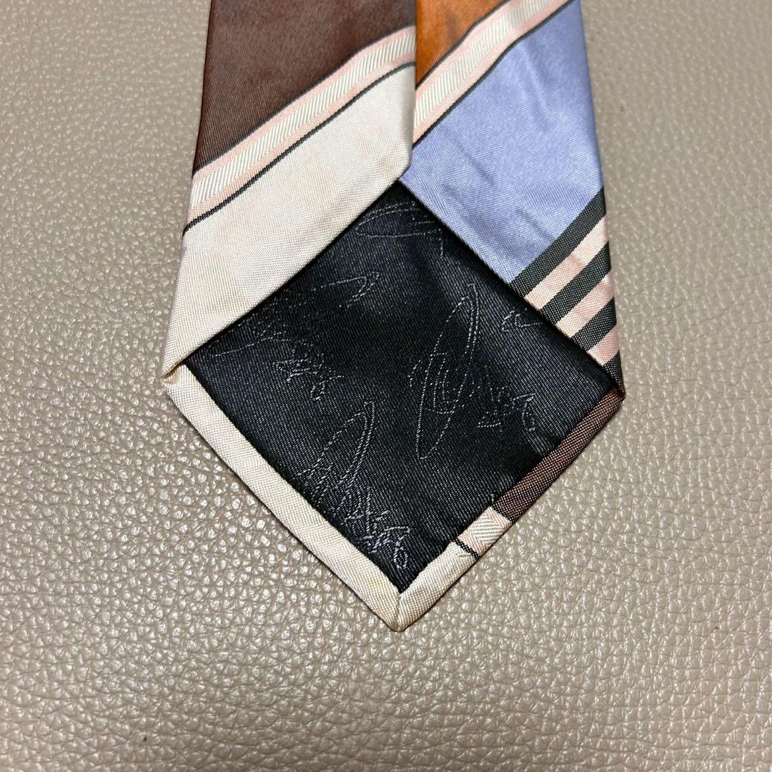 【美品】 ヴィヴィアンウエストウッド ネクタイ　ストライプ シルク オーブ