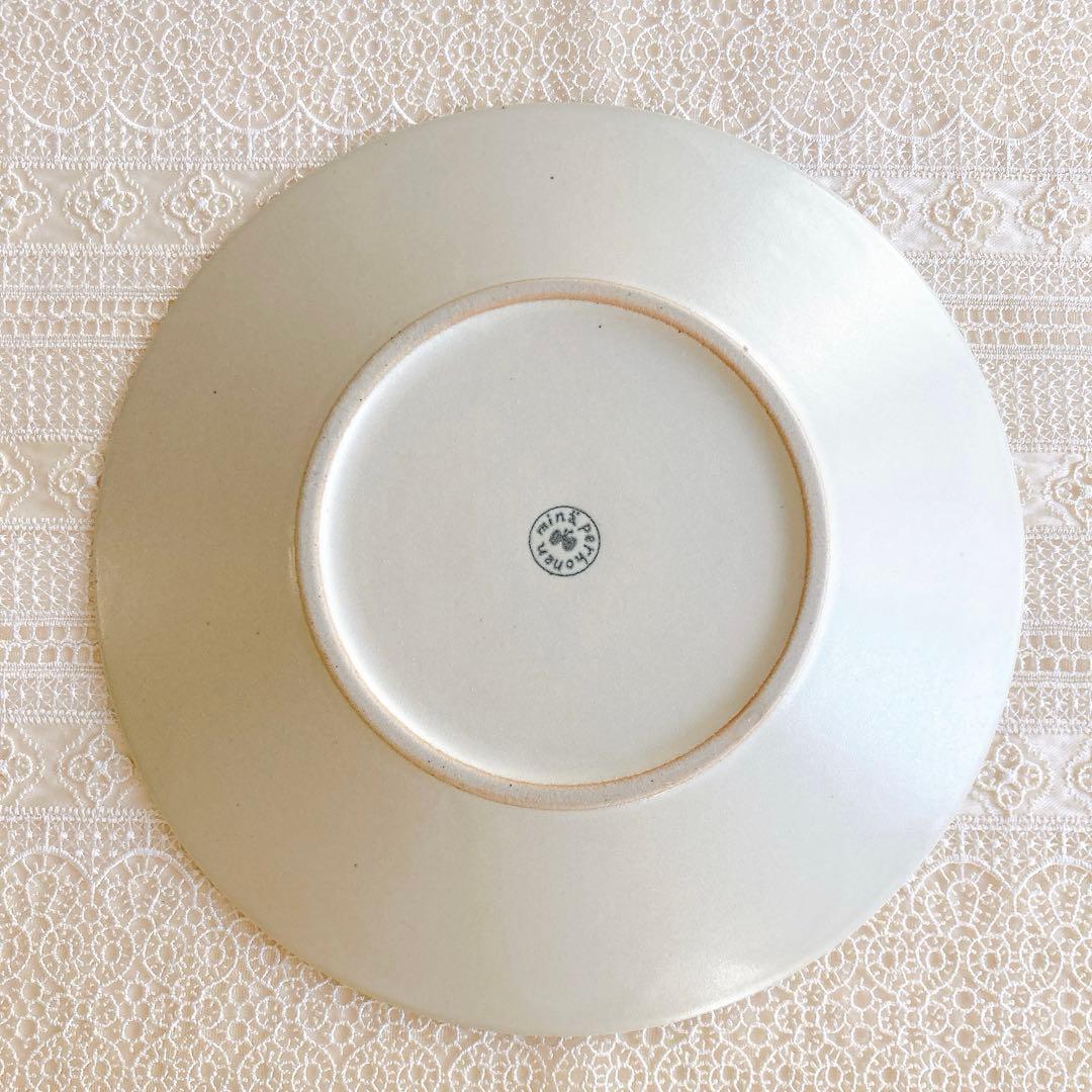 【新品未使用】 ミナペルホネン タンバリン ホワイト ペアプレート Lサイズ
