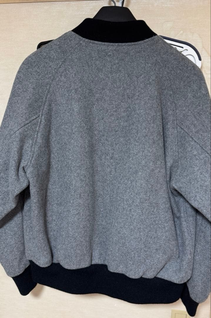 Schott スタジャン グレー サイズ40 New York刺繍