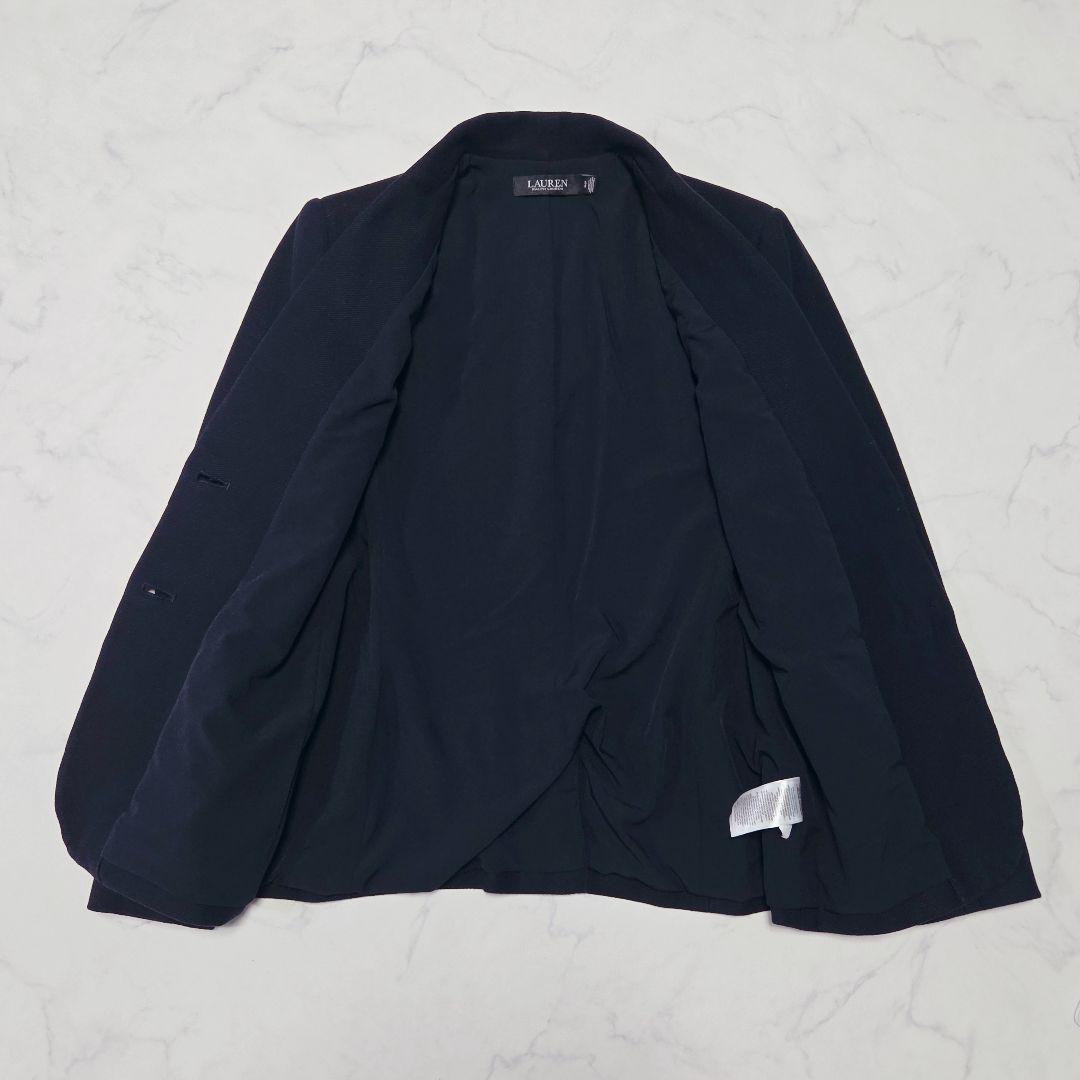 美品✨ローレン ラルフローレン ブリオン刺繍パッチ ジャカードブレザー
