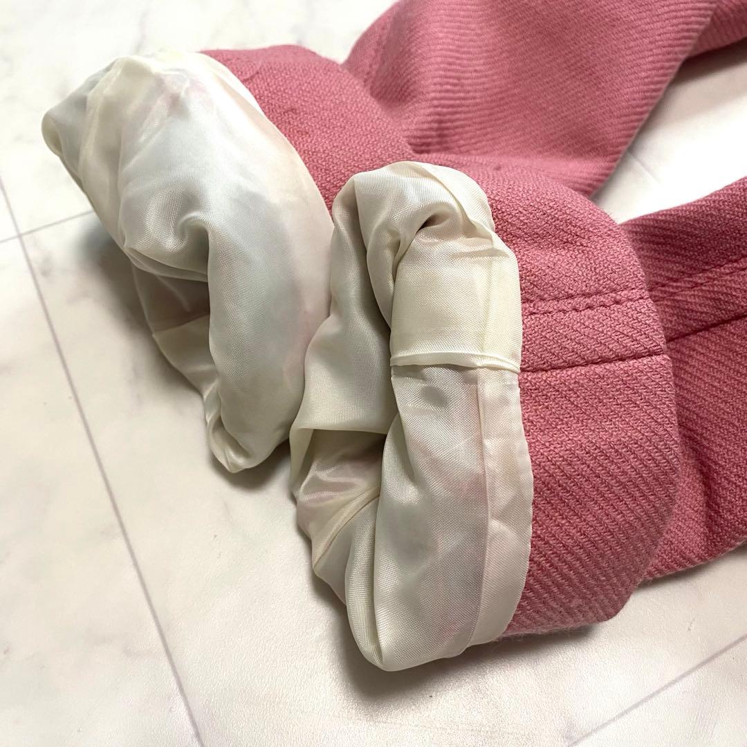 BURBERRY BLUE LABEL ピンク　ウールコート　ノバチェック