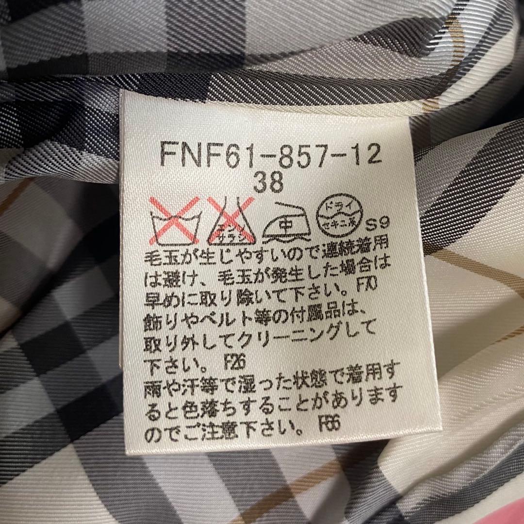 BURBERRY BLUE LABEL ピンク　ウールコート　ノバチェック