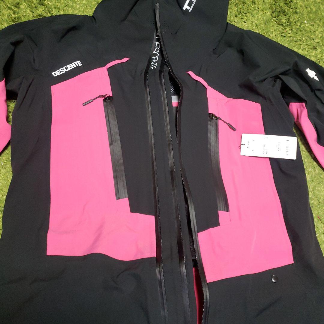 DESCENTE スキーウェア(上下) 黒/ピンク