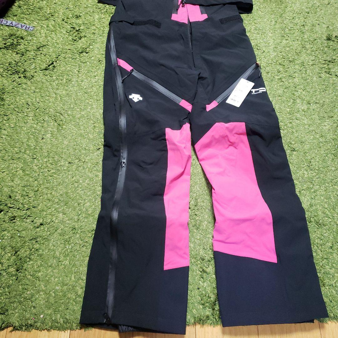 DESCENTE スキーウェア(上下) 黒/ピンク