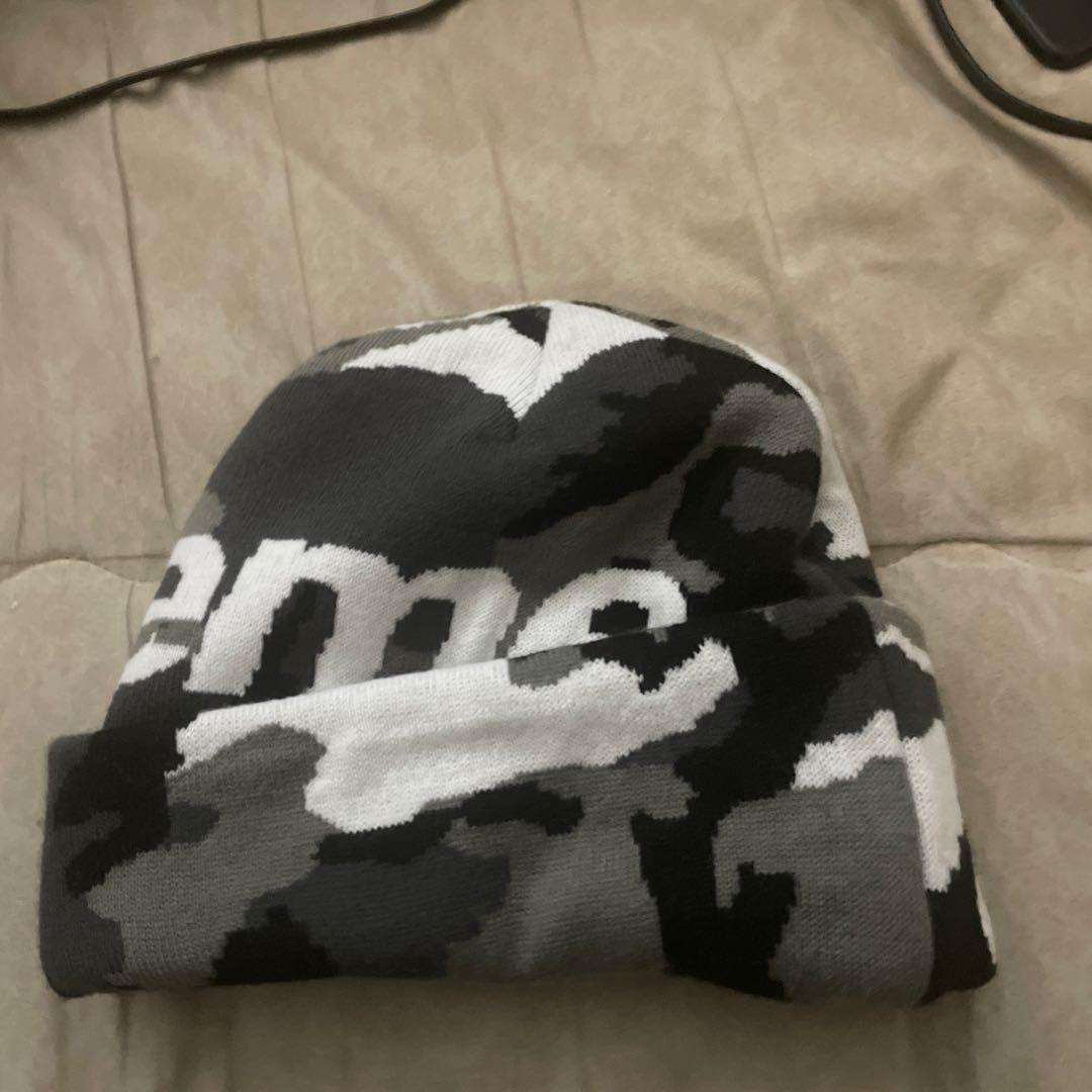 Supreme 迷彩柄 ニット帽
