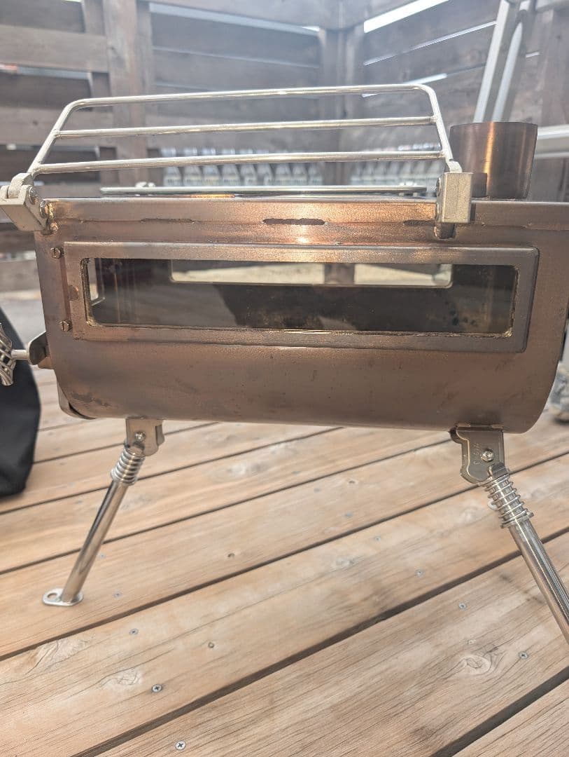 ウッドストーブ　サイドビュー　旧Mサイズ　テンマク　薪ストーブ