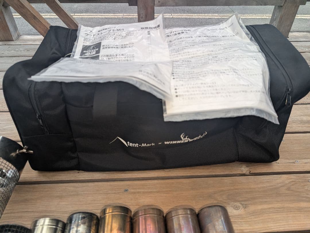 ウッドストーブ　サイドビュー　旧Mサイズ　テンマク　薪ストーブ