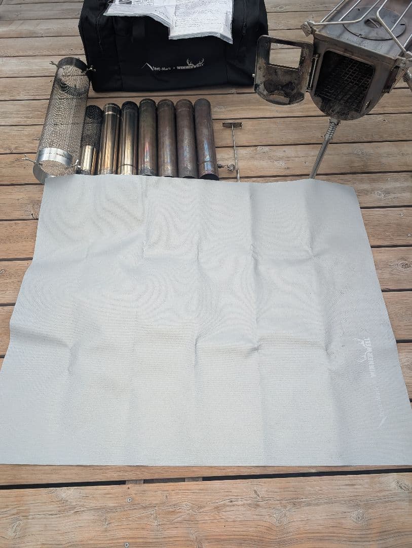 ウッドストーブ　サイドビュー　旧Mサイズ　テンマク　薪ストーブ