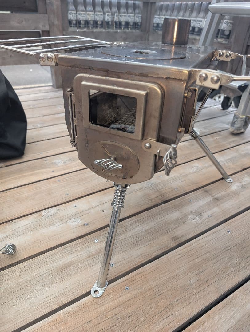 ウッドストーブ　サイドビュー　旧Mサイズ　テンマク　薪ストーブ
