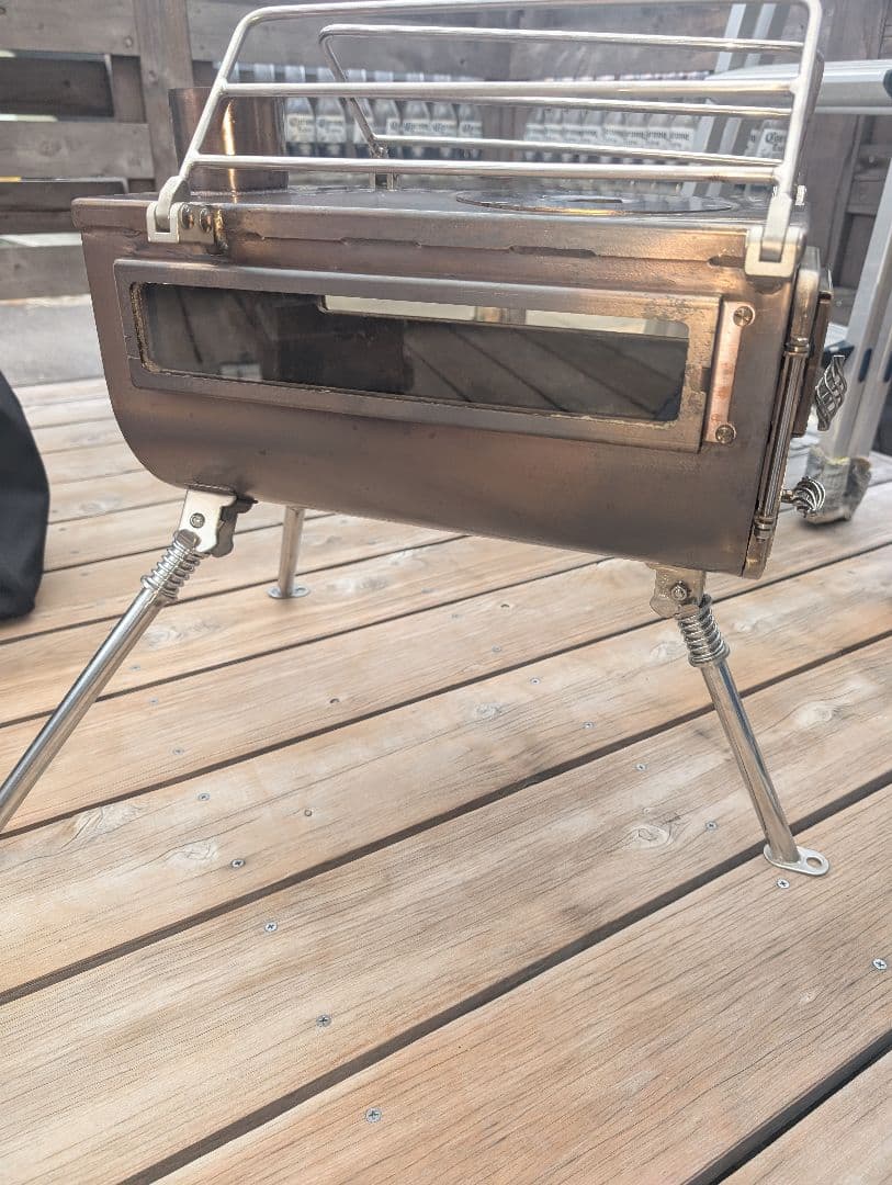 ウッドストーブ　サイドビュー　旧Mサイズ　テンマク　薪ストーブ