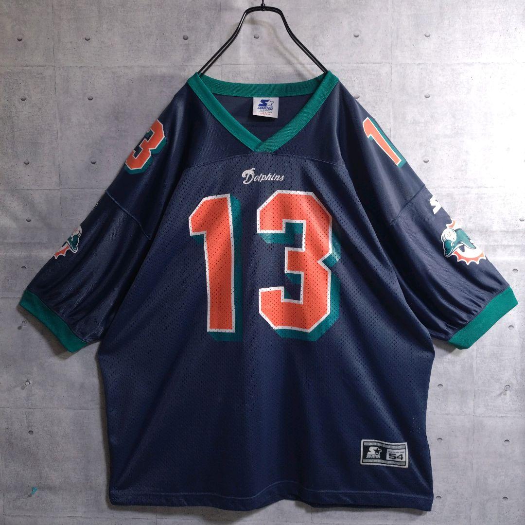 スターター★NFL ドルフィンズ ゲームシャツ 永久欠番 ダン・マリーノ 2XL