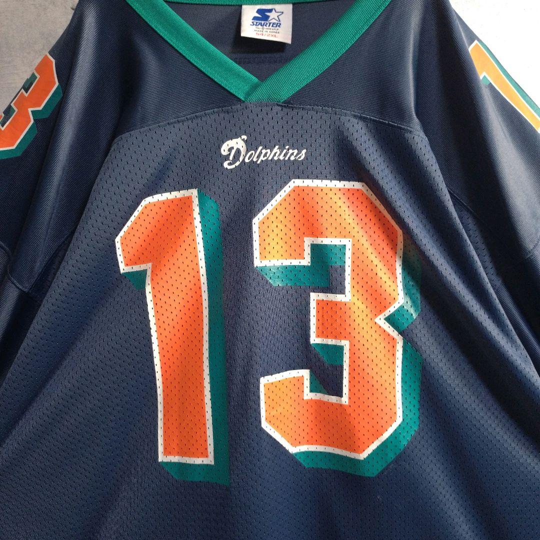 スターター★NFL ドルフィンズ ゲームシャツ 永久欠番 ダン・マリーノ 2XL