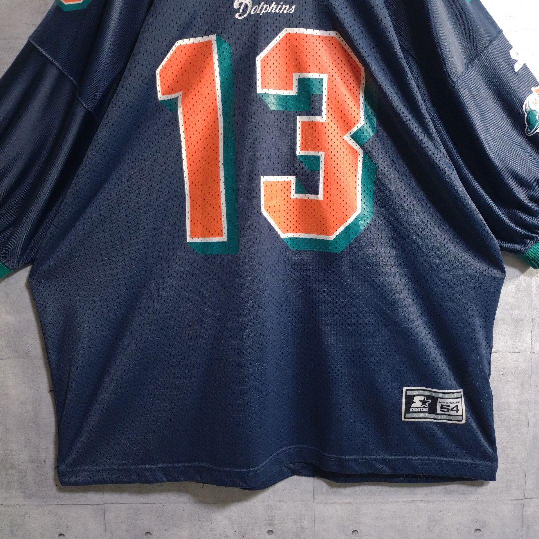 スターター★NFL ドルフィンズ ゲームシャツ 永久欠番 ダン・マリーノ 2XL