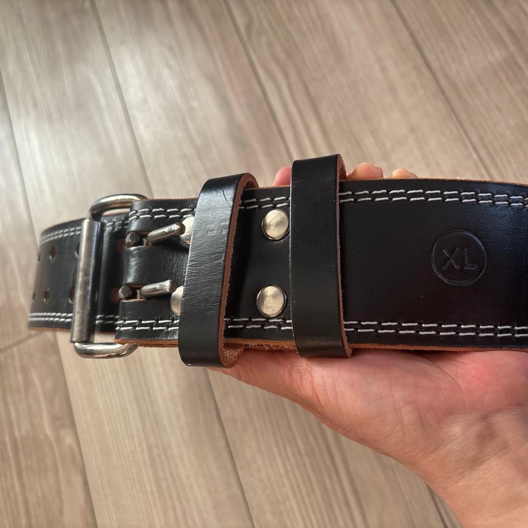 GOLDSトレーニング・パワーベルト ブラック　スクワットマニア