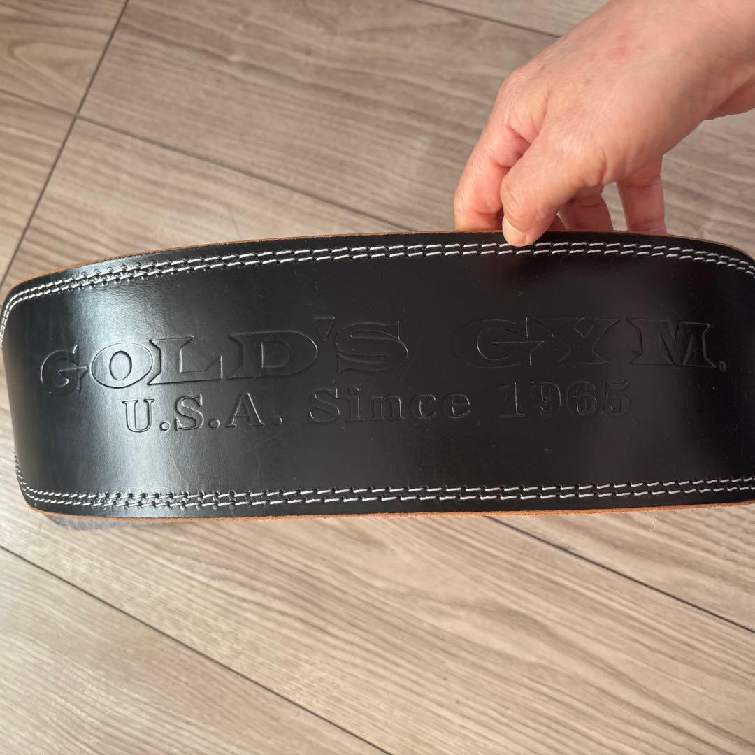GOLDSトレーニング・パワーベルト ブラック　スクワットマニア