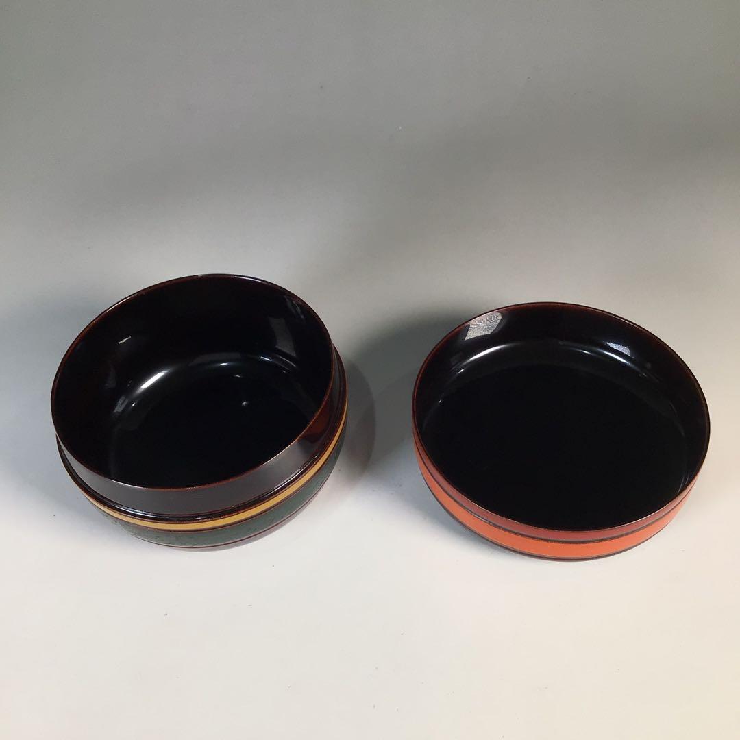 Ｍ７８４　棗　『和田瑾斎作』『独楽塗』『平棗』　共箱　茶道具