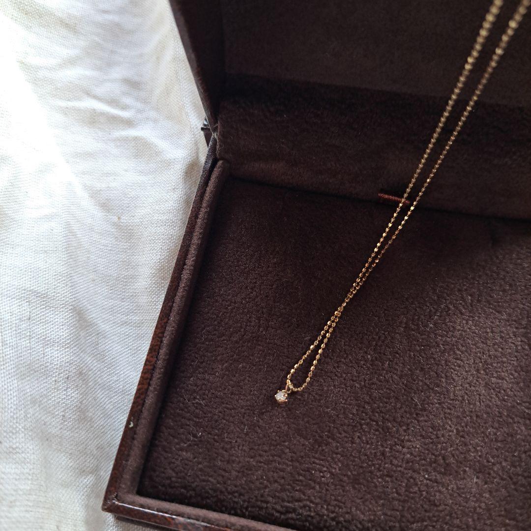 K10ダイヤモンド　ネックレス