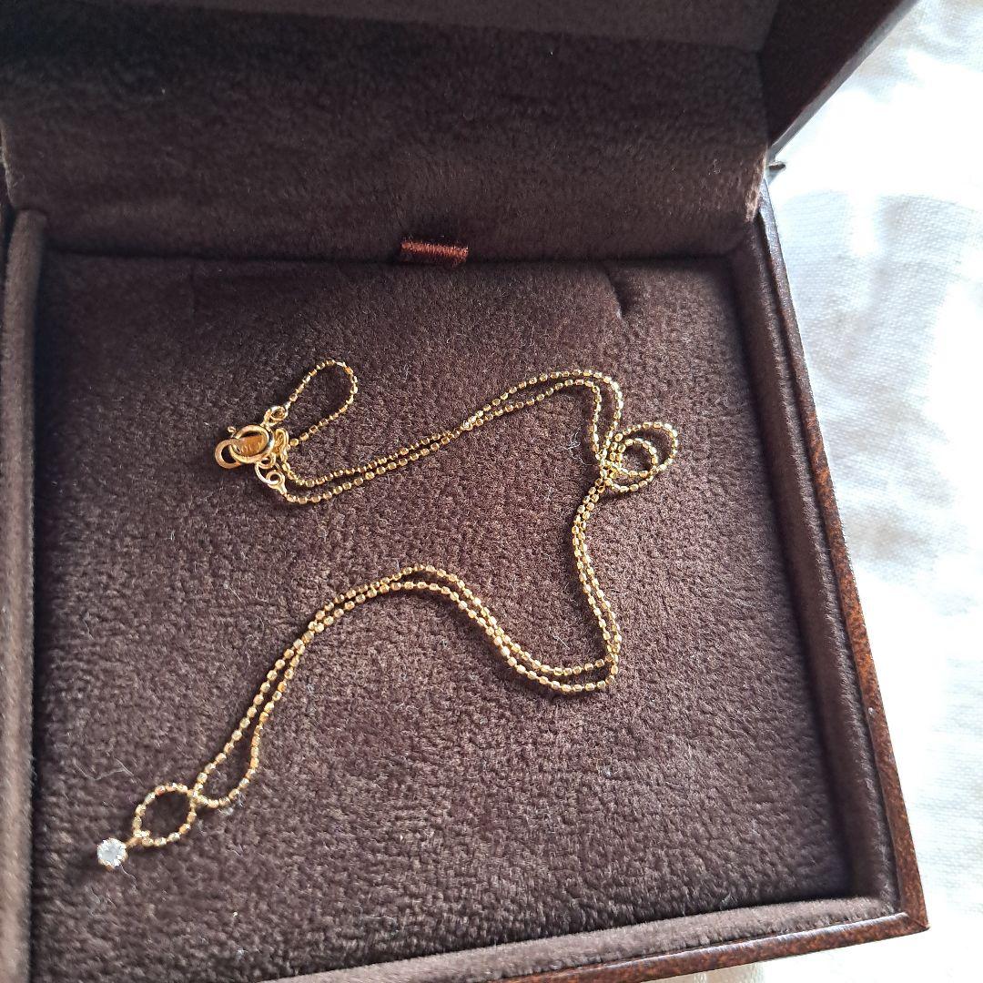 K10ダイヤモンド　ネックレス