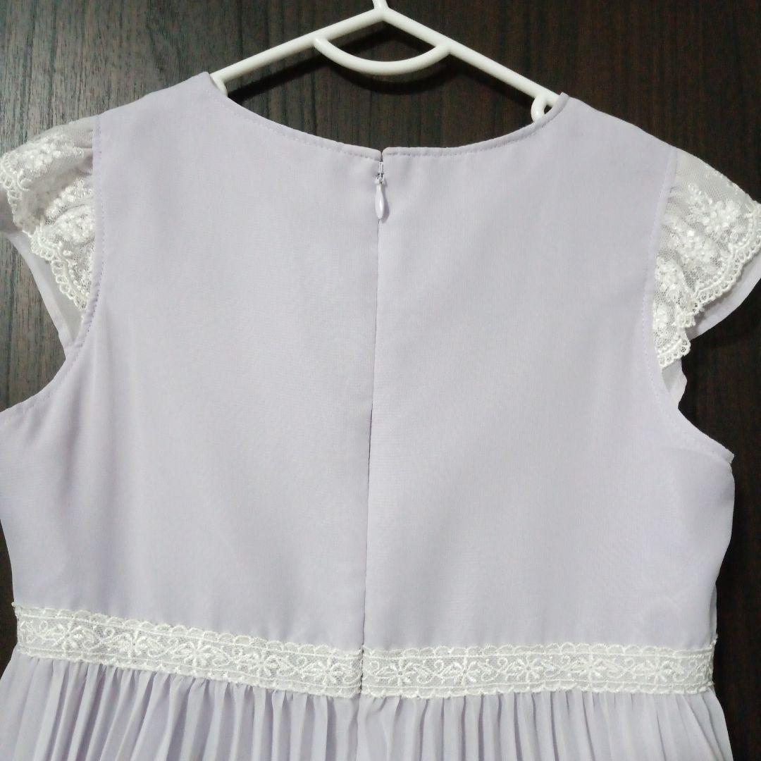 120 anyFAM 入学式 ボレロ ワンピース パープル 薄紫 ラベンダー