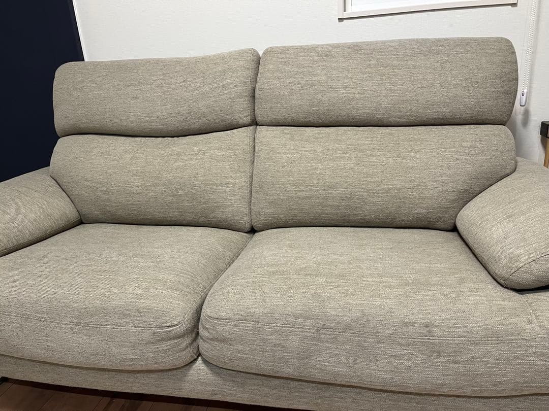 松下五段　ニトリ 3人用ソファ キャッツ3 ベージュ