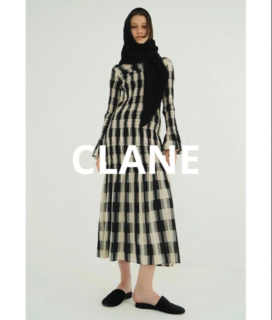 CLANE クラネ SHIRRING LONG ONEPIECE 1