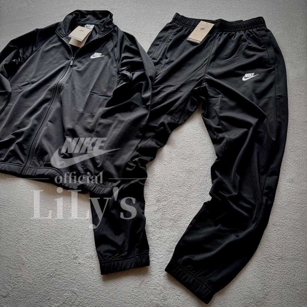 【Ｓサイズ】ナイキ上下セットアップ　ブラック　ロゴ刺繍　スウォッシュ　新品未使用
