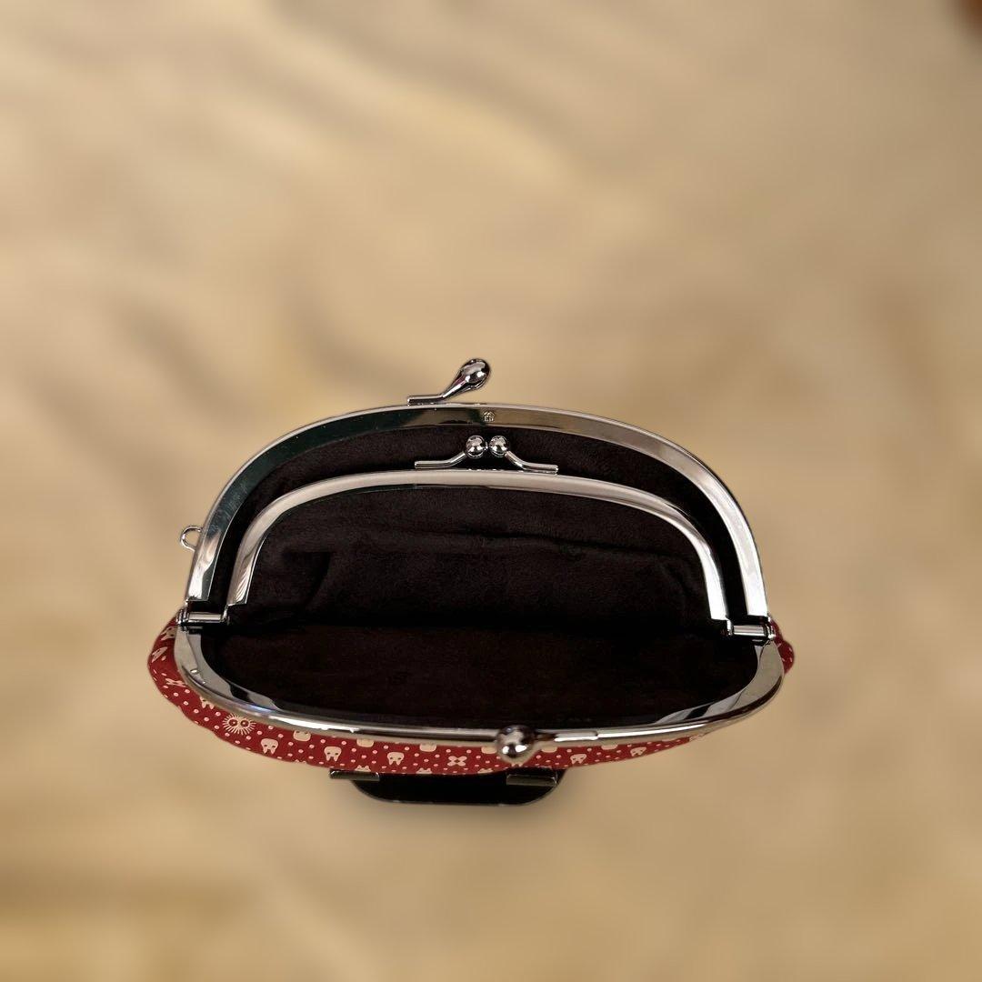 印伝 トトロ親子がま口