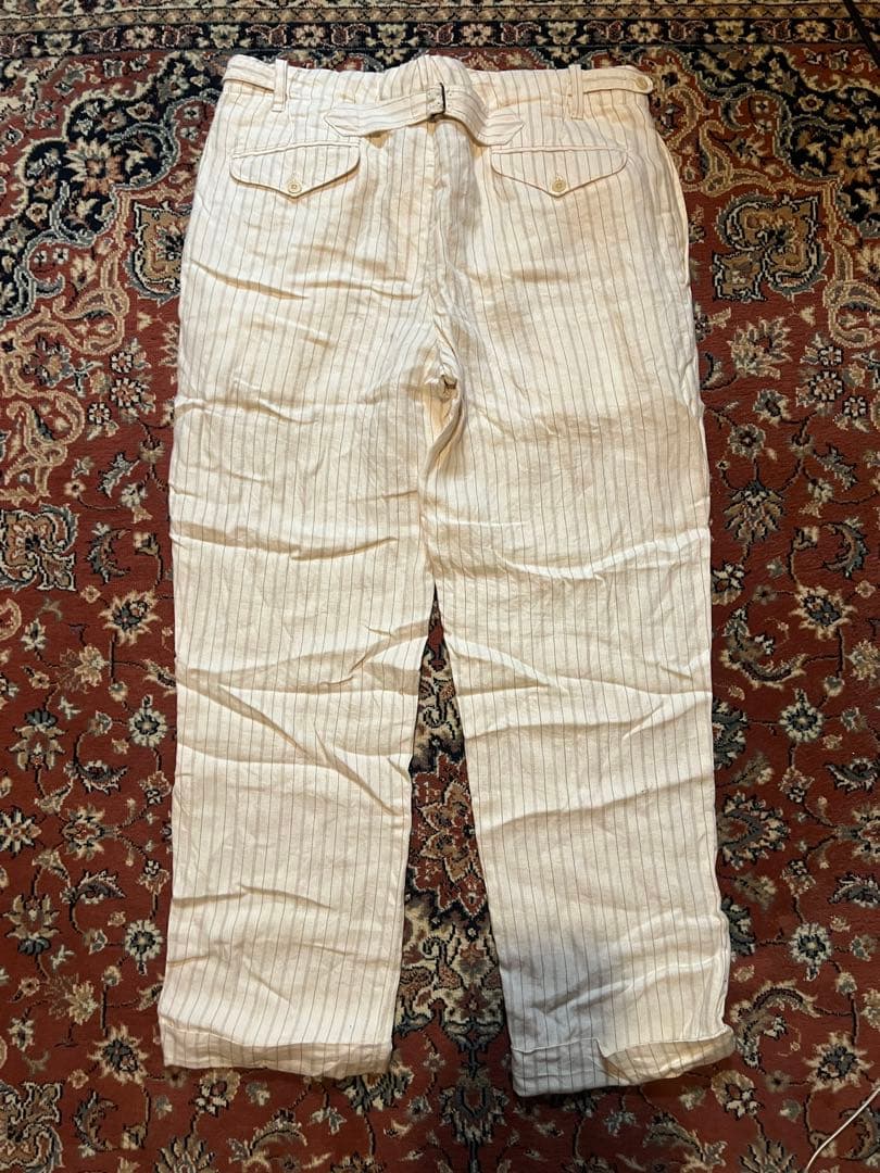 専用Polo by Ralph Lauren ストライプスラックス アイボリー