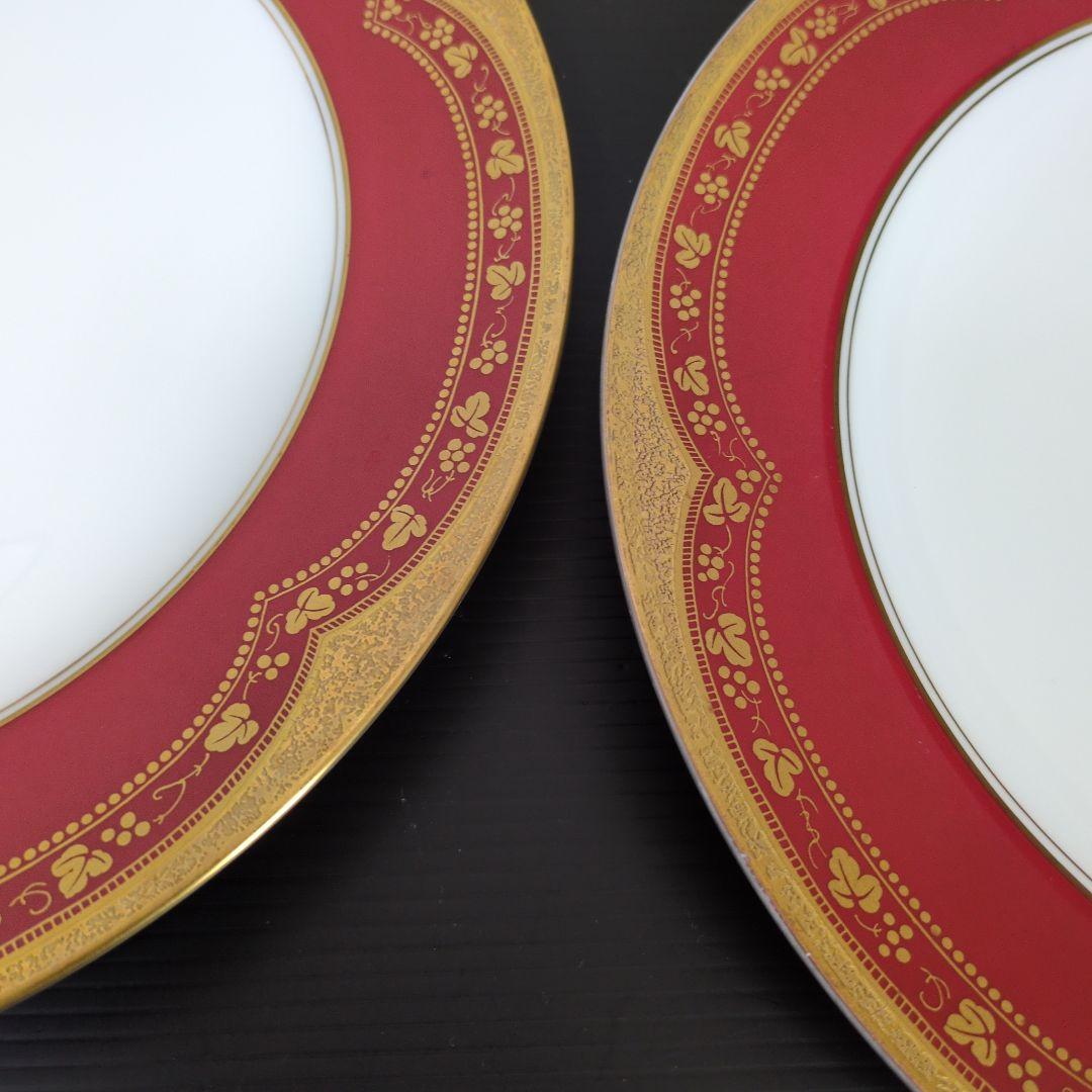 （未使用品）大倉陶園 アレキサンドリーヌ 26cm プレー2枚セット