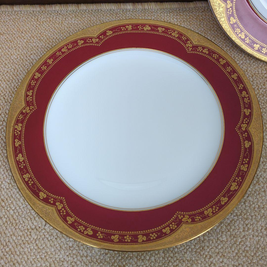 （未使用品）大倉陶園 アレキサンドリーヌ 26cm プレー2枚セット