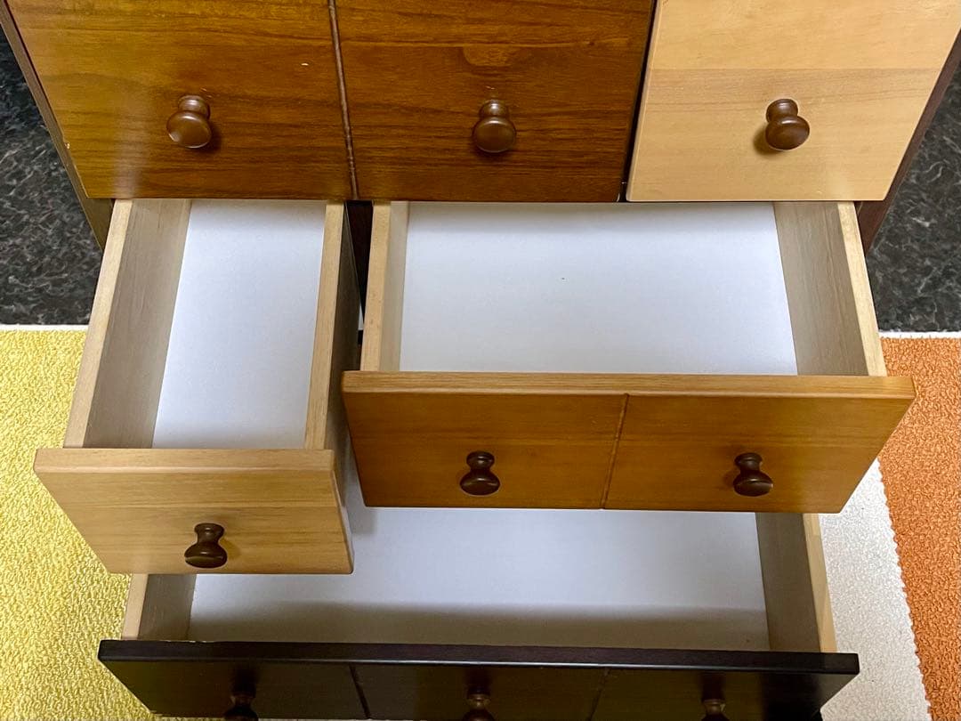 中村敬木工 60チェスト 4段 木製 可愛い オシャレ 棚 タンス 訳あり品